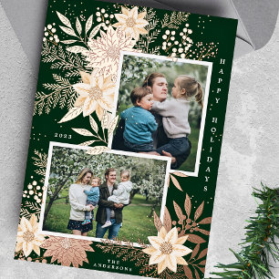 Christmas Poinsettia Splendour Photo Collage