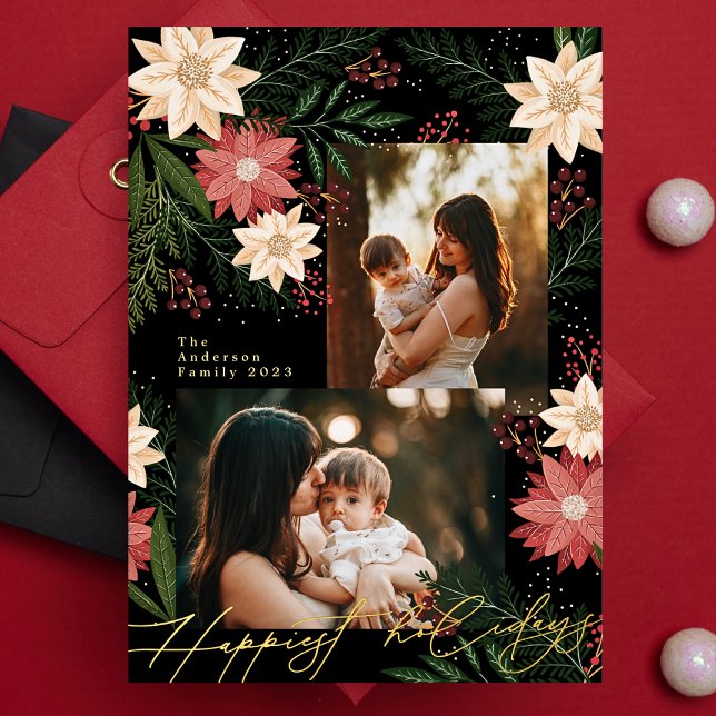 Christmas Poinsettia Splendour Photo Collage (Creator Uploaded)