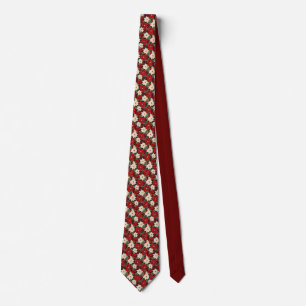 Christmas Poinsettia Tie