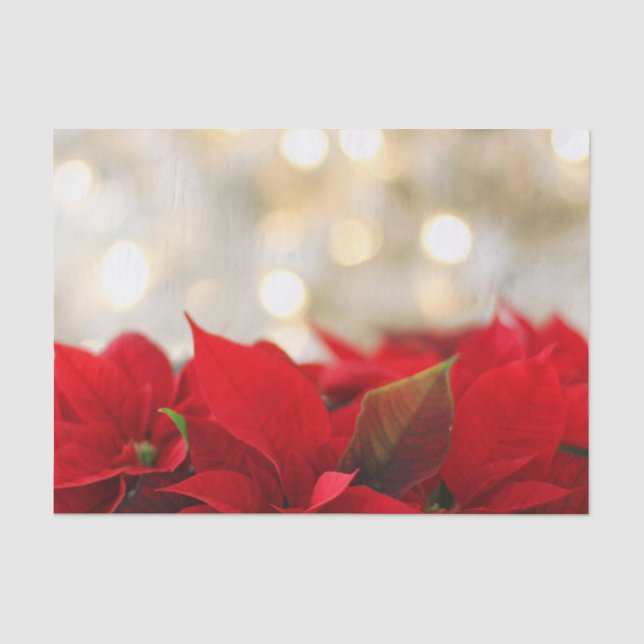 Christmas Poinsettia Tissue Paper (Front)