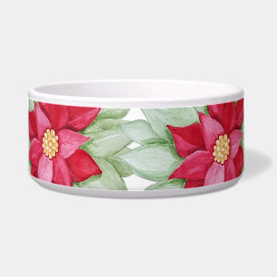 Christmas Poinsettia Watercolor Hand-painted