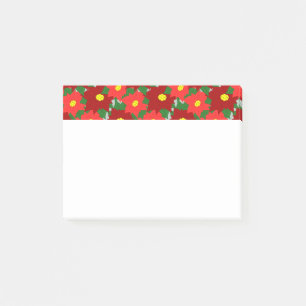 Christmas Poinsettias Post-it Notes