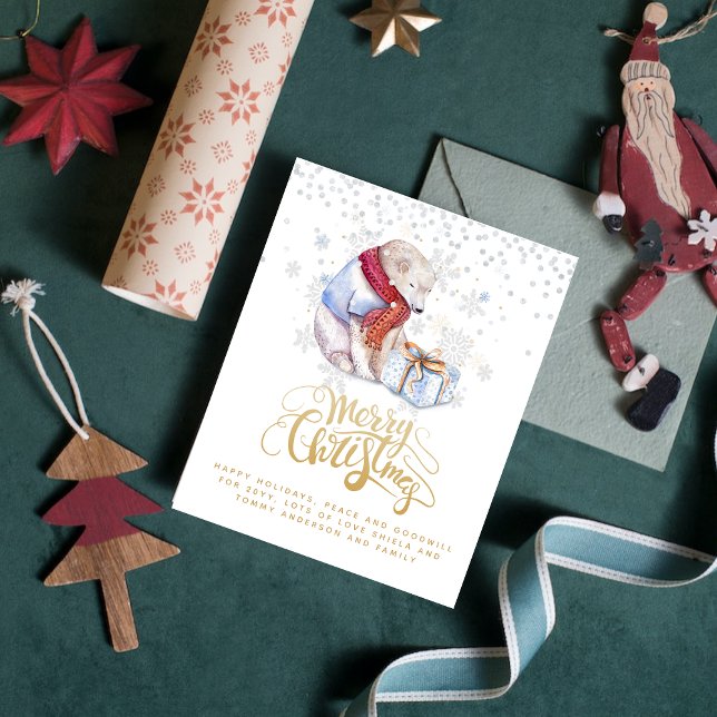 Christmas POLAR BEAR Budget Year In Review Letter (Creator Uploaded)