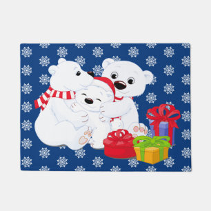 Christmas Polar Bear Doormat