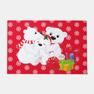 Christmas Polar Bear Doormat