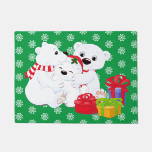 Christmas Polar Bear Doormat