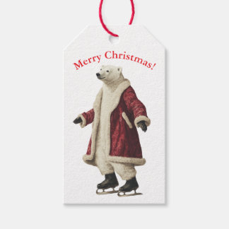 CHRISTMAS POLAR BEAR GIFT TAG