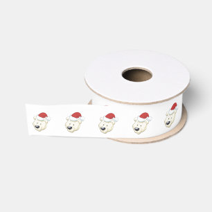Christmas Polar Bear Grosgrain Ribbon