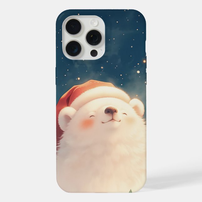 Christmas Polar Bear iPhone Case (Back)