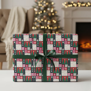 Christmas Polka Dot Cheer Wrapping Paper