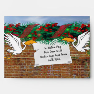 Christmas Polka-Dot Street Scene Envelope