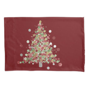 Christmas Polka Dot Tree Holiday Pillowcase