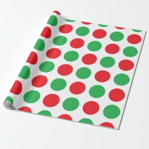 Christmas Polka Dots Wrapping Paper