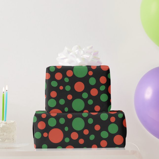Christmas Polka Dots !  Wrapping Paper (Party Gifts)