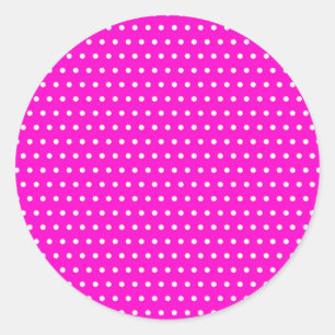 Christmas Polka hots dots spotted Classic Round Sticker