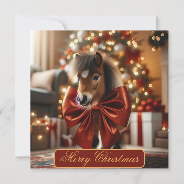 Christmas Pony Holiday Card (Front)