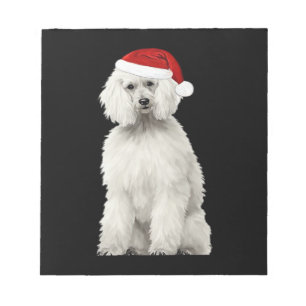 Christmas Poodle Christmas Tree Dog Puppy Watercol Notepad