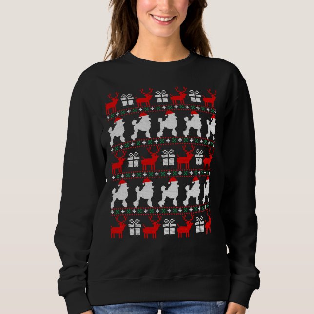 Christmas Poodle Essential Sweatshirt (Front)