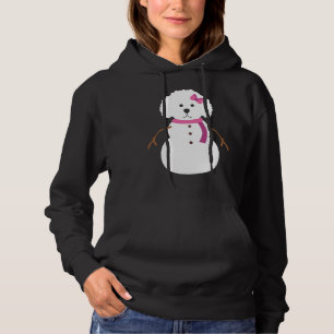 Christmas Poodle Poodle Snowman Christmas Gift Te Hoodie
