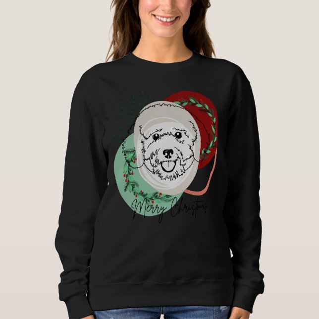 Christmas Poodle        Sweatshirt (Front)