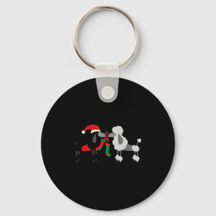 Christmas Poodles Christmas Dogs Christmas Poodle Key Ring