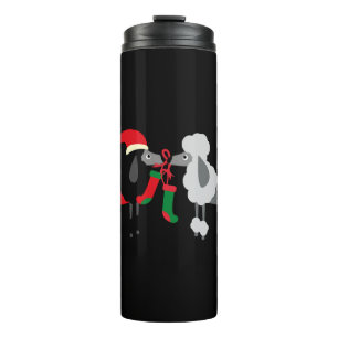 Christmas Poodles Christmas Dogs Christmas Poodle Thermal Tumbler