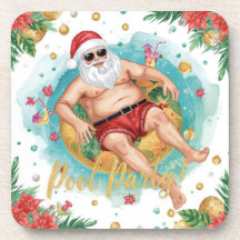 Christmas Pool Party with Santa Claus 