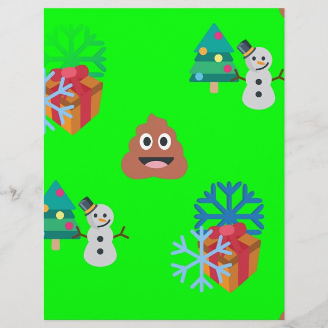 christmas poop emoji (Front)