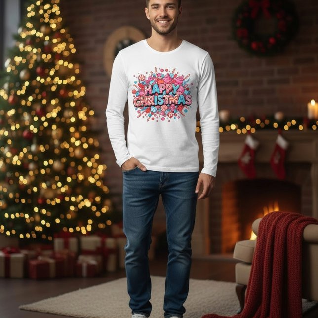 Christmas Pop Art Comic Explode T-Shirt (Creator Uploaded)