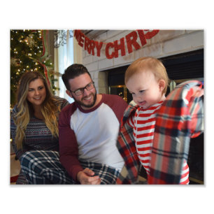 Christmas Portrait Personalise Template Frame It Photo Print