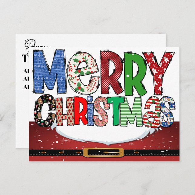 Christmas Postcard (Front/Back)