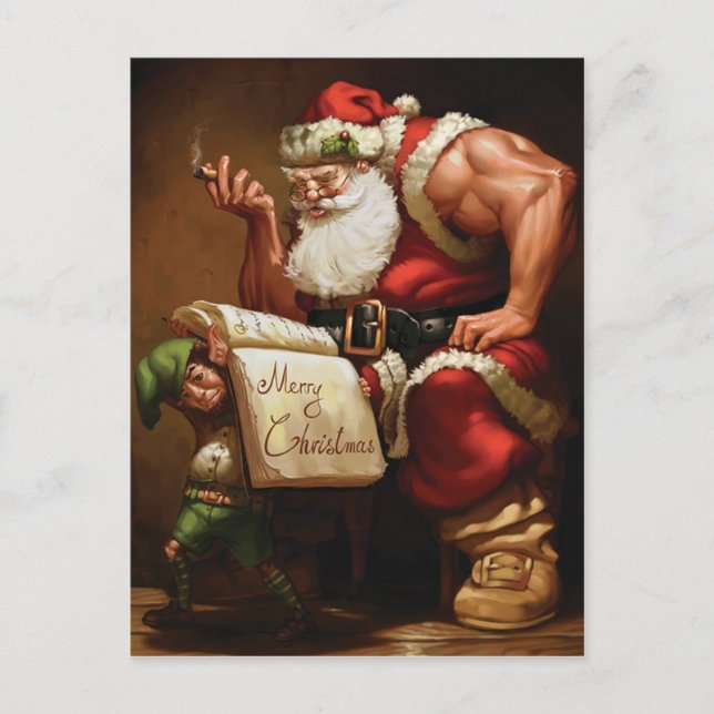 Christmas Postcard - Gym Motivation (Front)