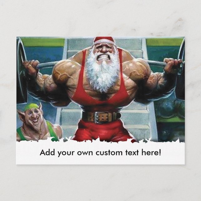 Christmas Postcard - Gym Motivation (Front)