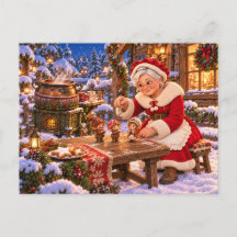 Christmas Postcard – Mrs. Claus' Chocolate