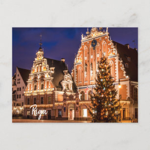 Christmas postcard of Riga