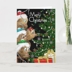 CHRISTMAS - POTATO FAMILY COLLECTION (Tree decor) Holiday Card