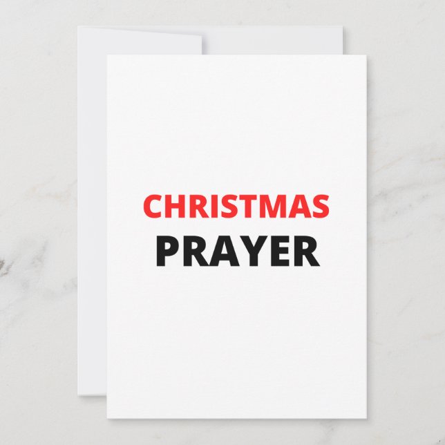 CHRISTMAS PRAYER INVITATION (Front)