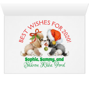Christmas Precious Puppies Card