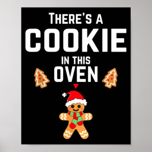 Christmas Pregnancy Announcemen Mommy Mom To Be Poster