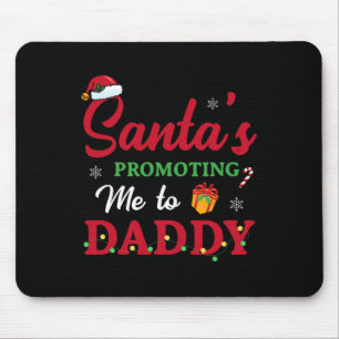 Christmas Pregnancy Announcement New Dad Mum Gift  Mouse Pad