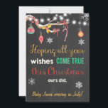 Christmas pregnancy chalkboard announcement<br><div class="desc">♥ An adorable way to announce your pregnancy!</div>