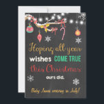 Christmas pregnancy chalkboard announcement<br><div class="desc">♥ An adorable way to announce your pregnancy!</div>