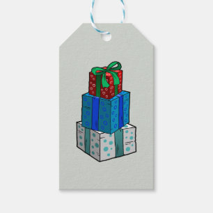 Christmas Prensents on a Gift Tag