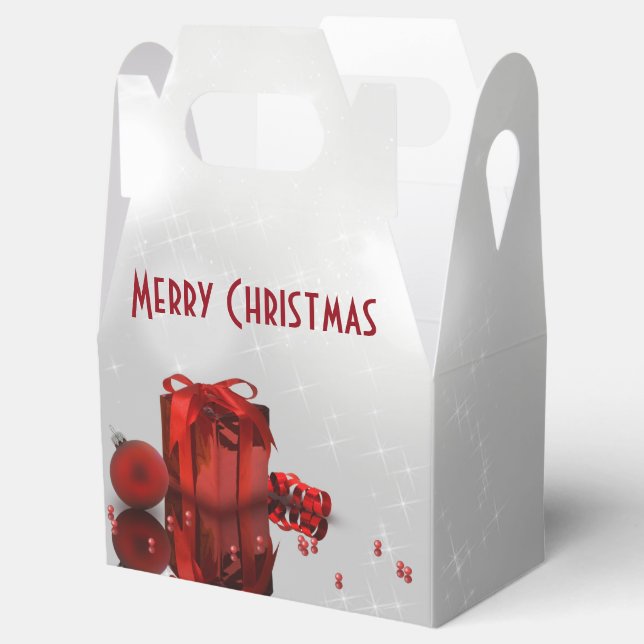 Christmas Present - Favour Box Gable (Opened)