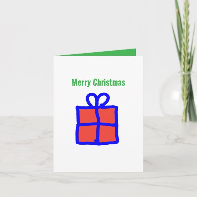 Christmas present 🎁  holiday card (Front)