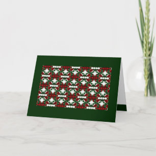 Christmas Present Pattern Holiday Card