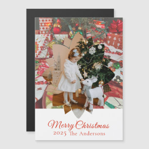 Christmas Present Photo Holiday Magnetic