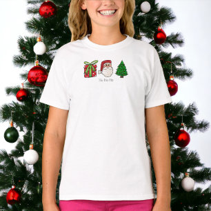 Christmas Present Santa Tree T-Shirt