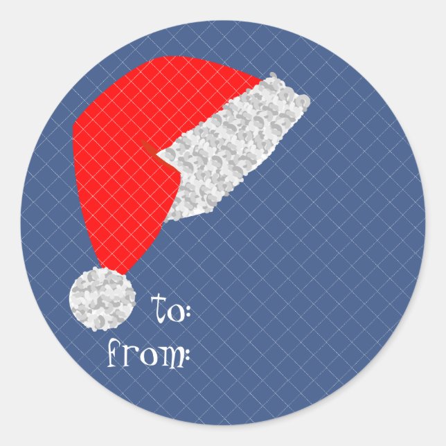 christmas present 'to from' label sticker (Front)