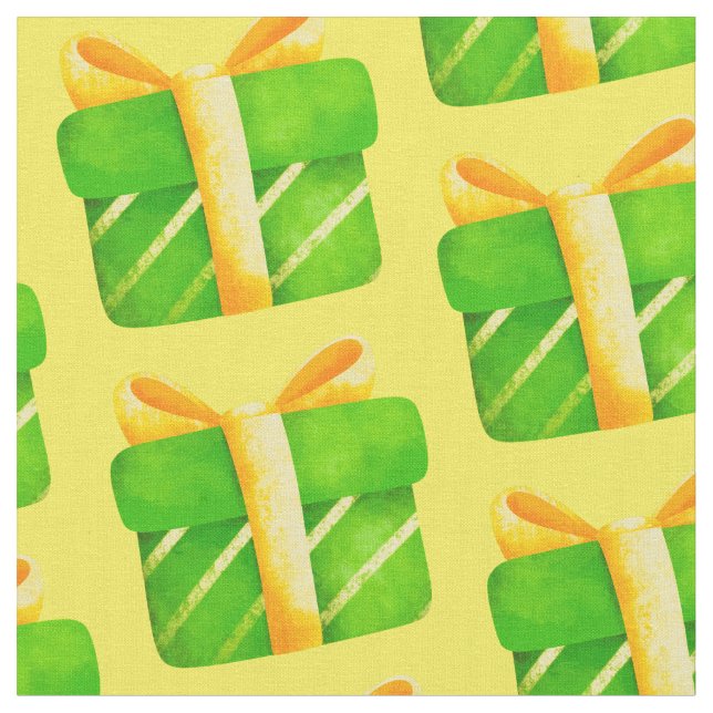 Christmas Presents Fabric (Close Up)